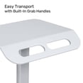 thumbnail image 5 of Luxor Vitalize Laptop Cart | Adjustable Height Rolling Medical Cart, 5 of 6