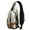 Halloween Pumpkins and, variant on Sling Backpack,Halloween Pumpkins Bats and Spider Webs Crossbody Bag with Water Bottle Holder,Waterproof Sling Bag for Men/Women with Chest Phone Holder for Hiking,Travel