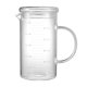 thumbnail image 1 of EeaseMX Vaso de vidrio multifuncional con escala, hervidor de agua resistente al calor, jarra de jugo de vidrio para el hogar, 500 ml (transparente, con tapa), 1 of 7