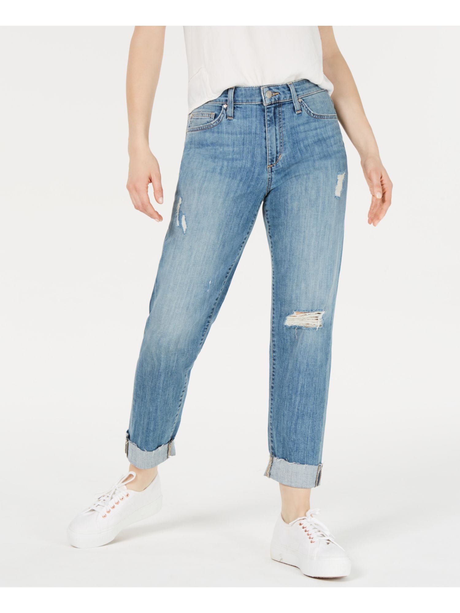 JOE'S Jeans Women's Jeans 27X25 Ripped The Niki Boyfriend Stretch 27