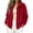 01 Red, variant on Fewfanhot Womens Fall Outfits Zip Up Long Sleeve Winter Fall Outerwear Fleece Warm Coat Top