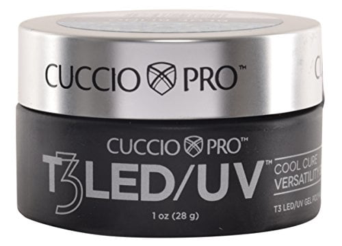 Cuccio Pro T3 Cool Cure Versatility Gel - Blue Bling Nail Gel 1 oz
