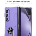 thumbnail image 4 of Allytechgroup Galaxy Z Fold 6 Magnetic Case, Compatible with Car Mount Shockproof Ring Holder Anti-Scratch Bumper Slim Hard PC Cover Phone Case for Samsung Galaxy Z Fold6, Purple, 4 of 12