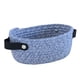 thumbnail image 4 of Bearachild Cesta de almacenamiento Cesto de contenedor de cuerda de algodón tejido Cosmético plegable para armario Armarios Cajón Cómoda Azul Type2 NO2, 4 of 6