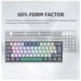 thumbnail image 3 of Teclado Mecánico 60% Gamer BLOOSOM RGB Gris y blanco, 3 of 4