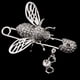 thumbnail image 4 of 5 Piezas Mujeres Cristal Sombrero Solapa Pin Insignia, 4 of 9