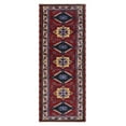 thumbnail image 5 of Rugsotic Carpets Hand Knotted Wool and Silk Area Rug, 2'6''x10', Runner, Red Beige, Oriental Handmade Low Pile Rug for Living Room Bedroom, 5 of 6