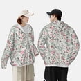 thumbnail image 6 of Daiia Fairy Floral UPF 50+ Sun Protection Hoodie Jacket Lightweight Long Sleeve Sun Shirt for Women Men with Pocket Hiking Outdoor-, 6 of 9