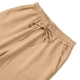 thumbnail image 6 of Men's Summer Casual Short Sleeve Lapel Shirt and Elastic Waist Shorts Set Solid Color Loose Fit Drawstring Beach Vacation Golf Loungewear Outfits Modern Fashion Essential, 6 of 9