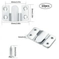thumbnail image 7 of 30 Pcs Flush Mount Bracket Interlocking Hang Furniture Connector Stainless Steel Wall Mount Picture Frame Brackets, 7 of 7