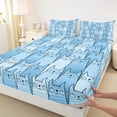 thumbnail image 3 of Castle Fairy Kawaii Cats Twin Sheet Sets for Child Teens,Cute Animal Bedding, 3 of 7