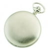 Charles-Hubert- Paris Stainless Steel Mechanical Double Cover Pocket Watch #3780-W