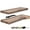 Mahogany, variant on Sorbus 2 Pack Wood Floating Shelves Wall Hanging Length 24-inch, Gray