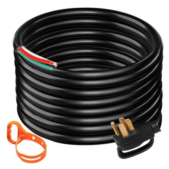 50 Amp Generator Extension Cord 15ft, 6/3 8/1 STW 12500W RV Power Cord N14-50P to SS2-50R, Heavy Duty Generator Cord for Outdoor Use
