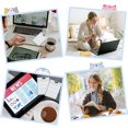 thumbnail image 5 of 6 uds notas adhesivas transparentes con marcas grabables, cinta impermeable PET, notas creativas y minimalistas a cuadros, 5 of 5