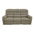thumbnail image 3 of Poundex Manual Recliner 3 seater Sofa-Light Brown, 3 of 10
