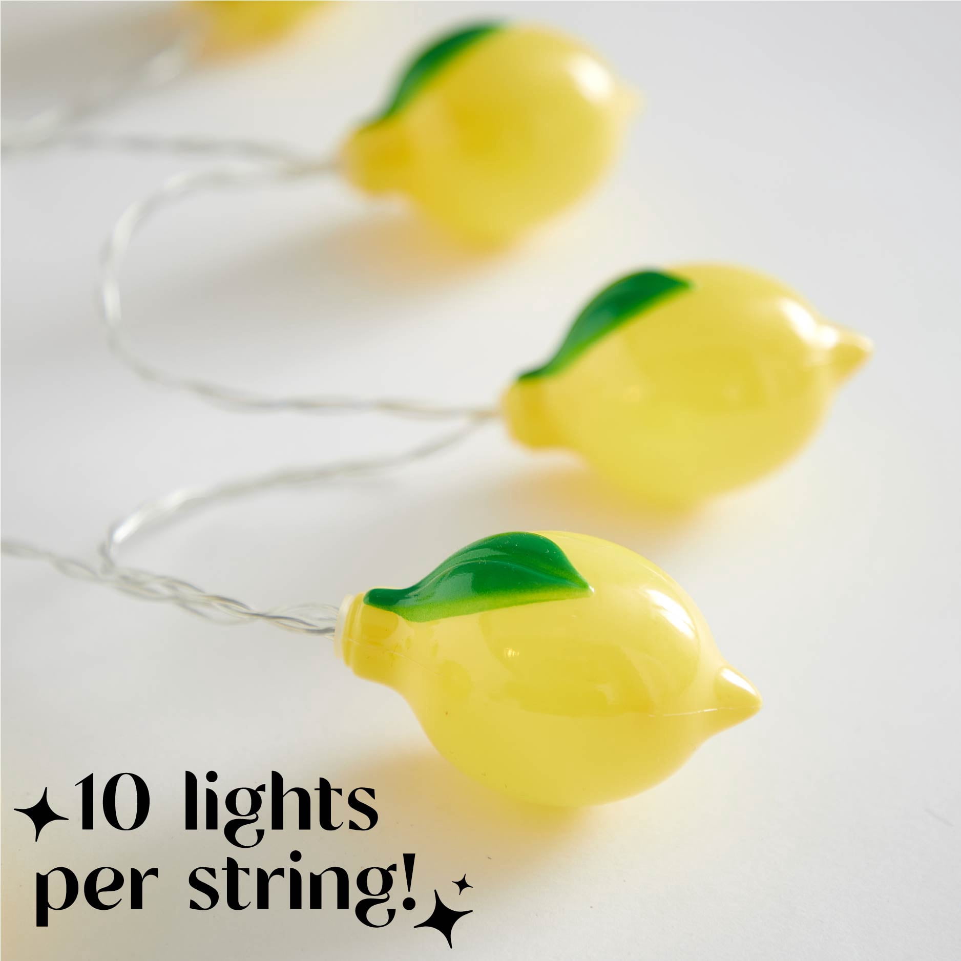 Urban Shop Indoor 5.5' Battery Operated Lemon Figural LED String Lights