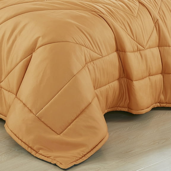 Evjk 3-Piece Decorative Lightweight Bedspread Set – Reversible, Microfiber with Refined Solid, QUEEN