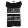 Ben Sherman Men’s Crew Socks Half Cushion Moisture Control Ribbed Socks, 6-Pack