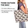 thumbnail image 3 of Wukai Cute Puppy Print Reusable Grocery Bag Shopping Bags Shopping Handle Bag Suitable for Outdoor Convenient Daily Bag, 3 of 7