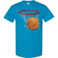 thumbnail image 3 of Inktastic Basketball Swish T-Shirt, 3 of 5