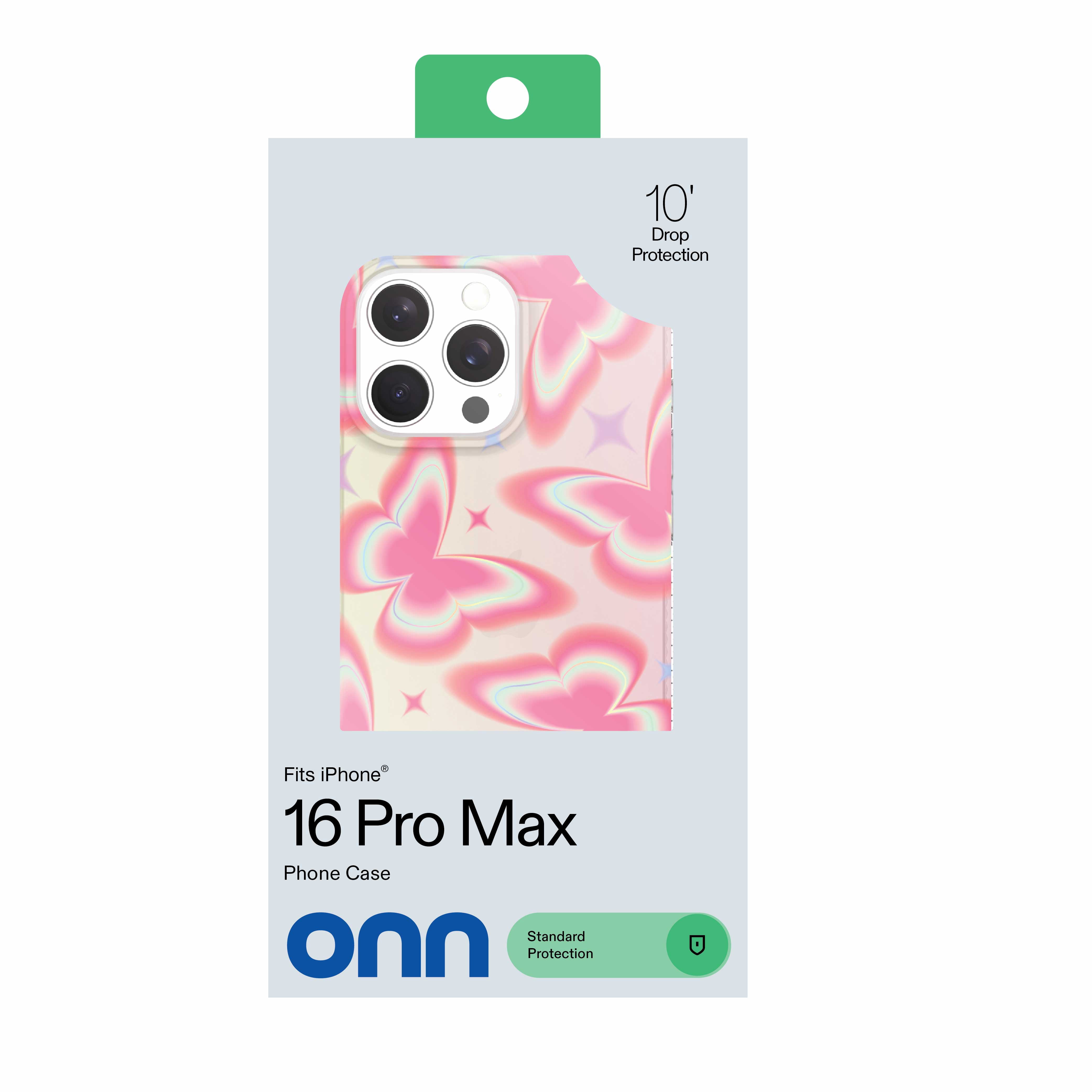 onn Retro Butterfly Phone Case for iPhone 16 Pro Max