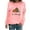 Pink, variant on XZNGL Women Casual Long Sleeve Pullover Top Womens Tops Long Sleeve Fashion Women Comfortable Casual Squash Letter Printed Pullover Round-Neck Long Sleeve T-Shirt Blouse Tops