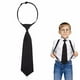 thumbnail image 2 of Guardurnaity Corbata perezosa para mujer, Unisex, fácil de tirar, accesorios de uniforme negro, vestido clásico, corbata sólida, camisa de Accesorios de disfraces, 2 of 4