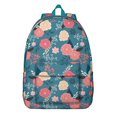thumbnail image 1 of Romantic Rose Floral Print Backpack – Lightweight Artistic Canvas Daypack with Oxford Durable Anti-theft Build, 1 of 5