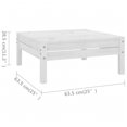 thumbnail image 5 of vidaXL 8 Piece Garden Lounge Set Solid Pinewood White, 5 of 5