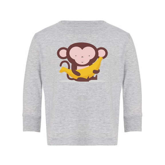 Monkey With Big Banana Long Sleeve Toddler -Image by Shutterstock,  2 Toddler