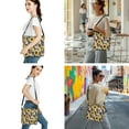 thumbnail image 3 of ZUXONGSY Leopard Sunflower Print Bucket Crossbody Bag with Multifunctional Cosmetic Bags and Lip Balm Gloss Holder for Women Shoulder Bag Set with Travel Toiletry Bag Keychains, 3 of 4