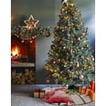 thumbnail image 3 of Christmas Flamingos Christmas Tree Skirt 36 Inches Large Christmas Skirt Tree, Xmas Balls Tree Rustic Tree Skirt Christmas Decorations for Fireplace Party Holidays Indoor Outdoor, 3 of 7