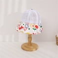 thumbnail image 7 of Baby Hats Toddler Summer Autumn Flower Prints Adjustable Sun Hat Red One Size, 7 of 7