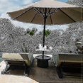 thumbnail image 4 of 17" Large Outdoor Beach Umbrella Table Tray With 4 Cup Holders, 4 Snack Compartments, 4 of 5
