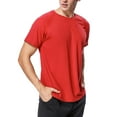 thumbnail image 3 of Charmo Men's Rash Guard Short Sleeve Swim Shirts Sportwear Loose Fit UPF 50+, 3 of 6