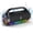 Black, variant on FanFun Waterproof Bluetooth Speaker, Portable Speaker with LED Light, Outdoor Speaker for Party, Stereo Sound, Deep Bass, D20