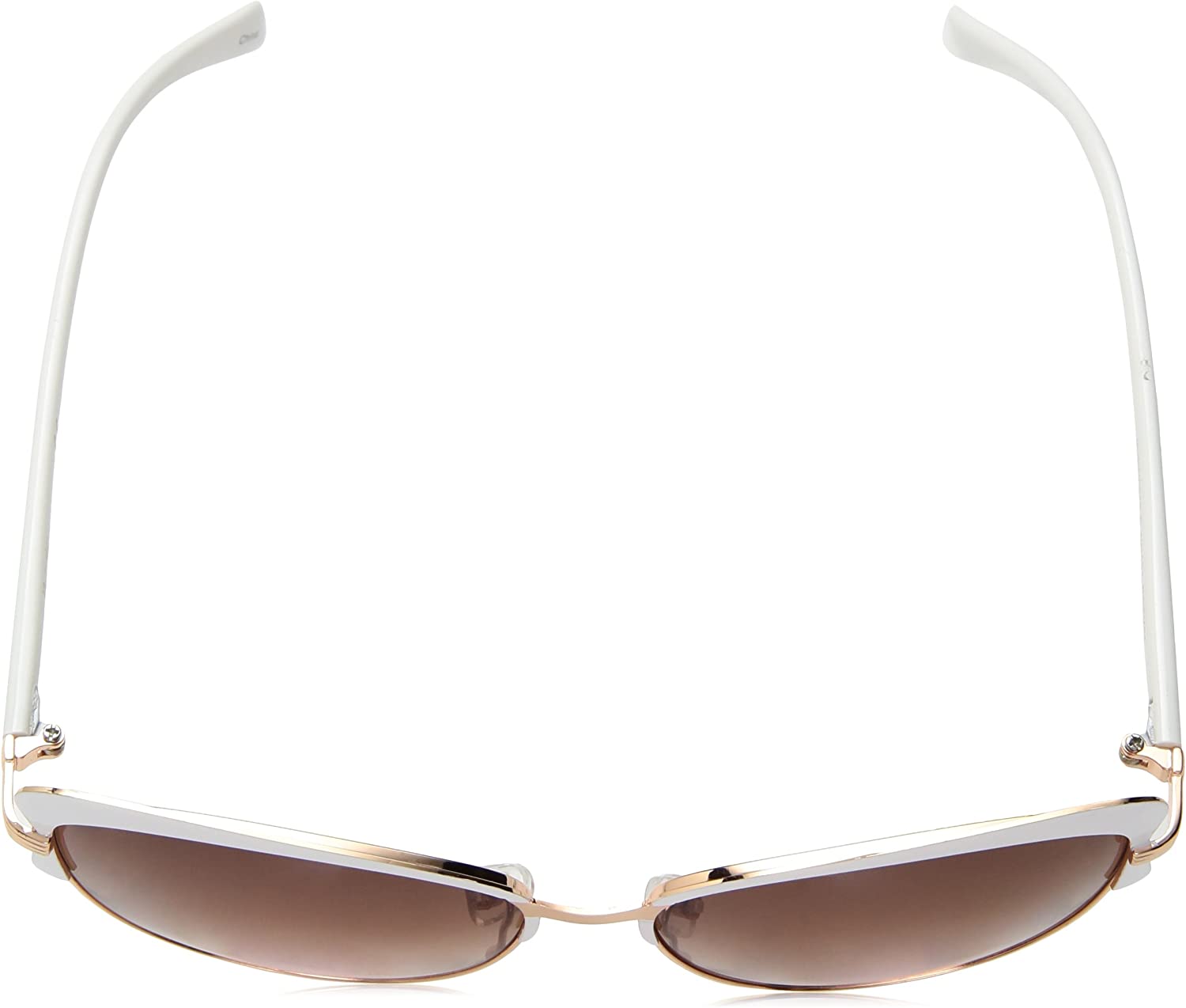 Nanette Lepore Women's NN124 Vintage Metal UV400 Protective Cat Eye Fashion Sunglasses, 57mm
