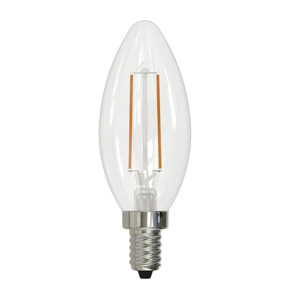 Bulbrite  Pack of (8) 4 Watt Dimmable Clear Filament B11 Candelabra (E12) LED Bulb 350 Lumens, 2700K, and 80 CRI