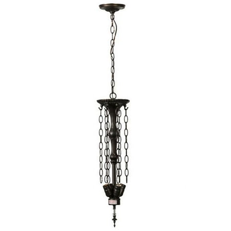 

Meyda 20 in. Mahogany Bronze 4 Light Inverted Pendant Hardware