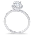 thumbnail image 2 of Pompeii 1 1/3 Ct TDW Oval Halo Diamond G/VS Engagement Ring 14k White Gold Lab Grown, 2 of 4