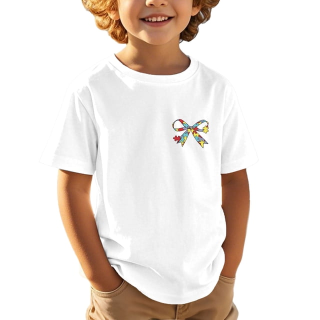 Chandail Filles Col Rond Hauts Graphiques T-Shirts Enfants T-Shirts Garçons Vêtements 5-6 Ans