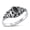 Black Simulated Onyx, variant on CHOOSE YOUR COLOR Flower Simulated Black Onyx Wholesale Ring .925 Sterling Silver Band CZ Female Size 4