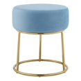 thumbnail image 1 of Linon Carly Tabouret de Coiffeuse en Métal Bleu Clair, 1 of 9