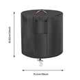 thumbnail image 4 of Round Fire Column Cover, Heavy Duty Waterproof Outdoor Cover for Fire Bowl and Patio Fire Table, Fire Feature Protector for Backyard, Porch, Deck, and Camping Gear, 24.02x26.77x0.39 Inch, 4 of 8