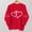 A13, variant on Plus Size Women's Valentine's Day Heart Graphic Print Long Sleeve Round Neck Casual Sweatshirt