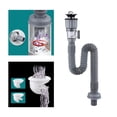 thumbnail image 4 of Bathroom Sink Drain Set Easy Installation Replacement Parts Drain Pipe and Drain, 4 of 8