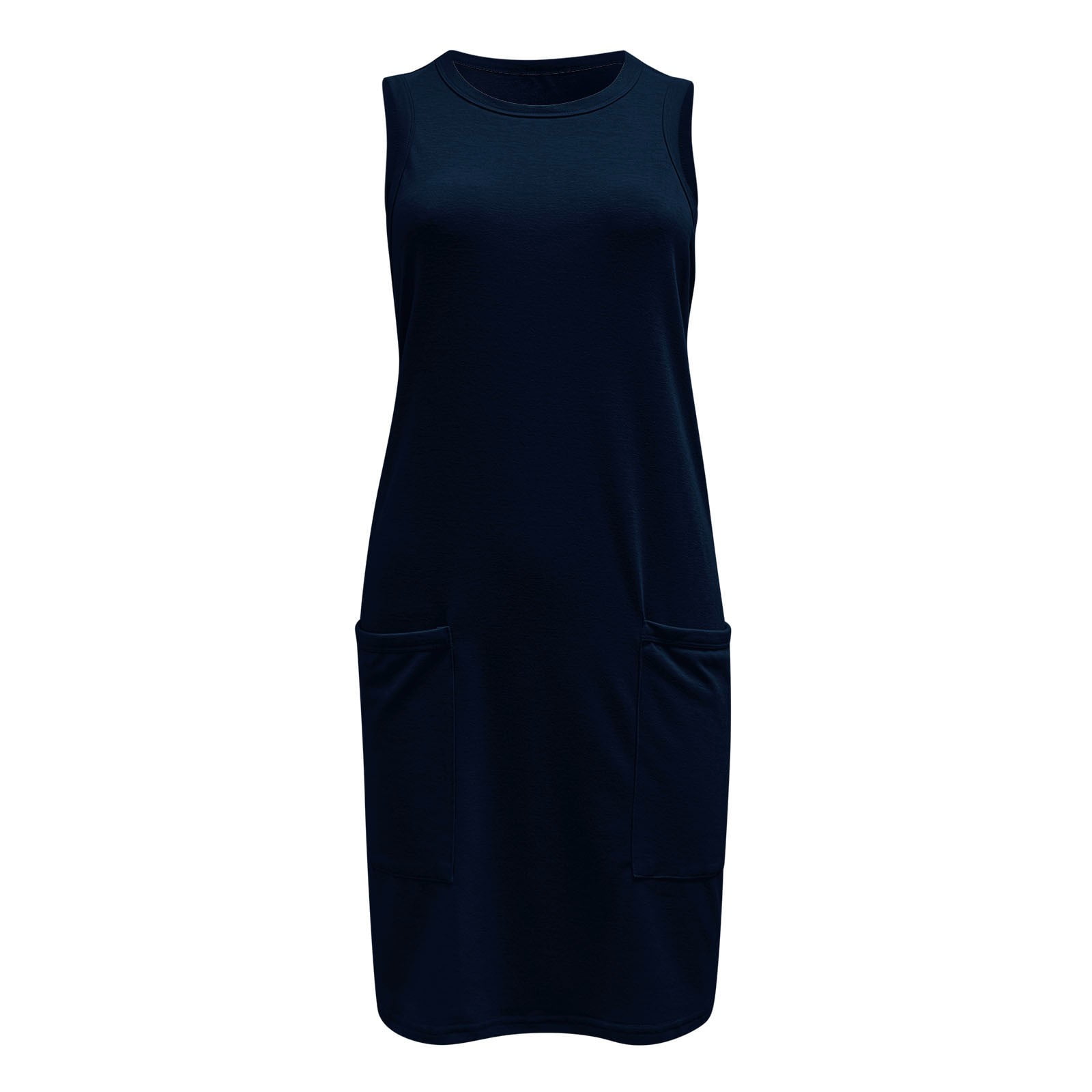 DHFJKG Dresses For Women Sleeveless Mini Dress T Shirt Loose Fit Tunic Workout Sport Tennis Athletic Dress With Pockets Stylish Dresses