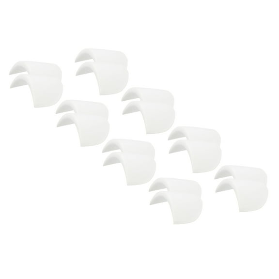 8 Pairs Shoulder Pads, Costume Shoulder Pads Sponge Pads Covered Thick Gauze for Women Clothing Men Blazer Suit, White,L