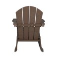 thumbnail image 7 of GARDEN Plastic Adirondack Rocking Chair for Outdoor Patio Porch Seating, Dark Brown, 7 of 7